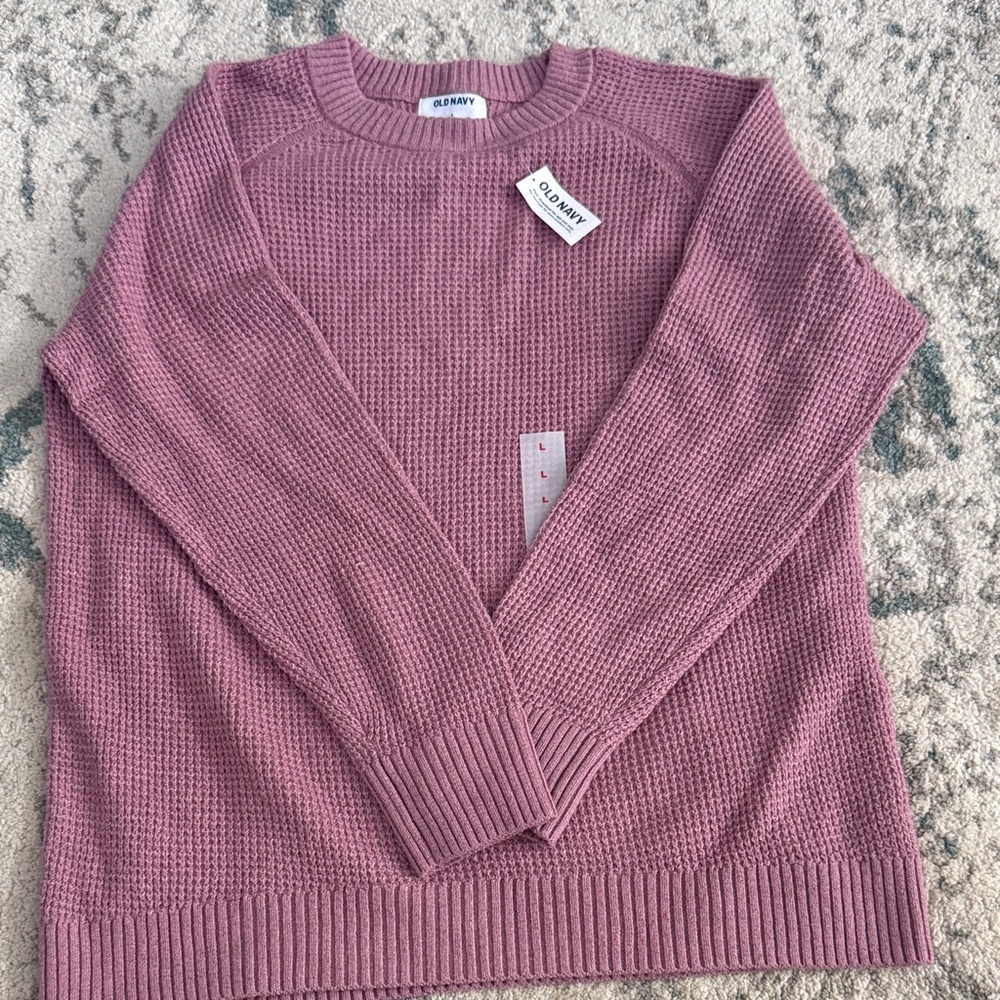 Old Navy Women's Mauve Crew Neck Sweater